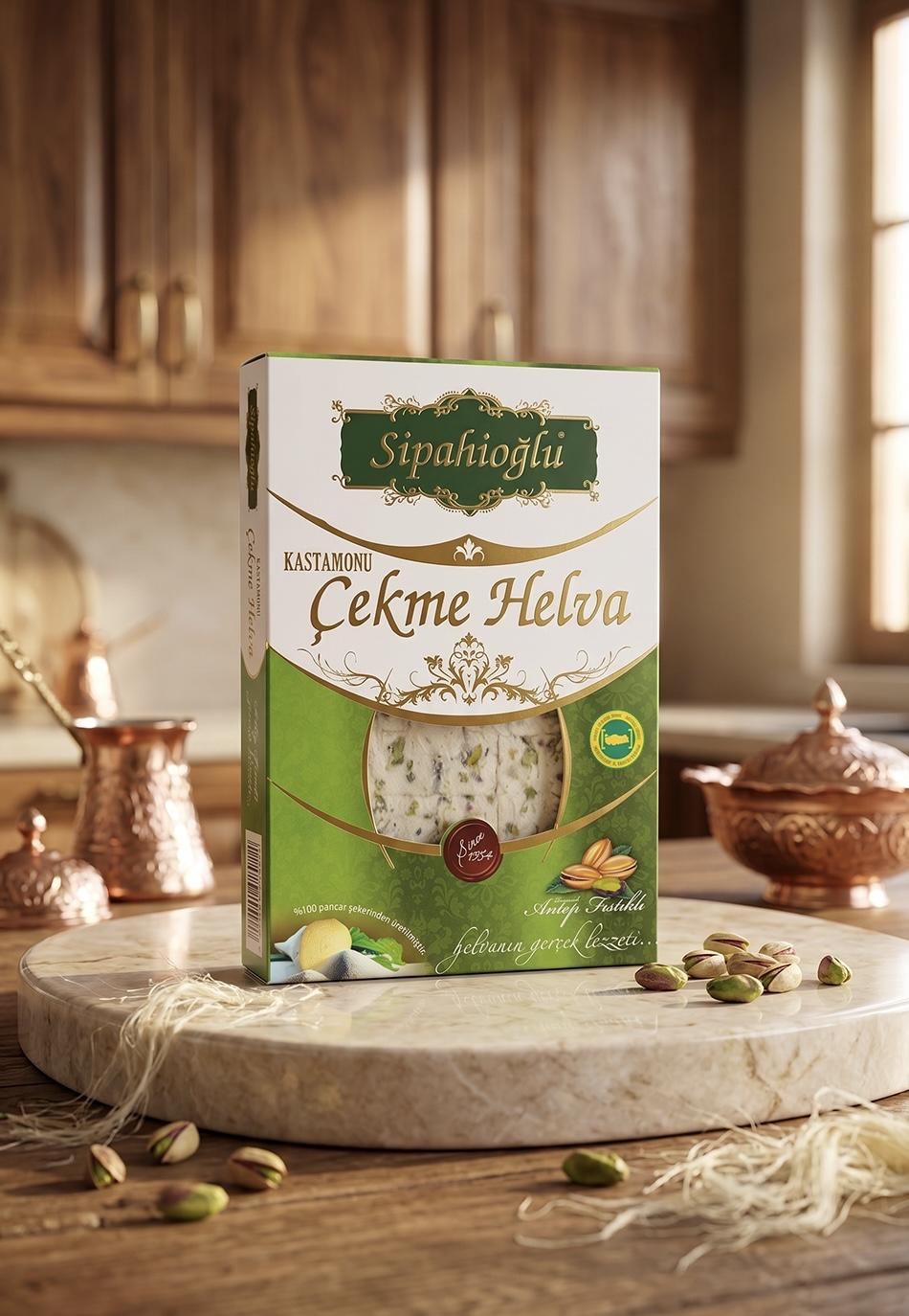 Antep fıstıklı Çekme Helva